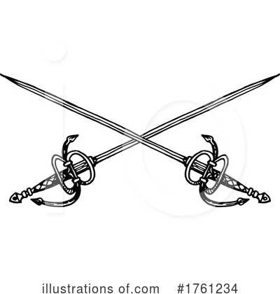 Royalty-Free (RF) Sword Clipart Illustration by Vector Tradition SM - Stock Sample #1761234