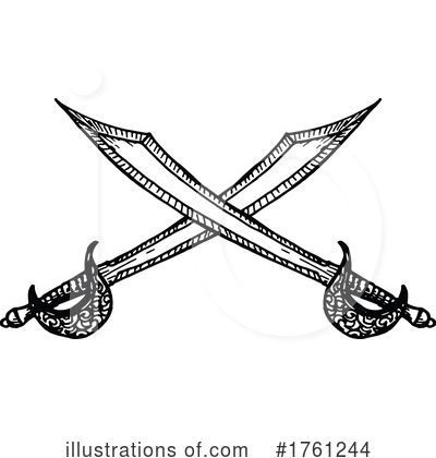 Royalty-Free (RF) Sword Clipart Illustration by Vector Tradition SM - Stock Sample #1761244