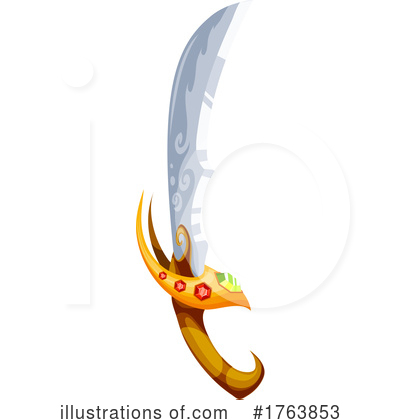 Royalty-Free (RF) Sword Clipart Illustration by Vector Tradition SM - Stock Sample #1763853
