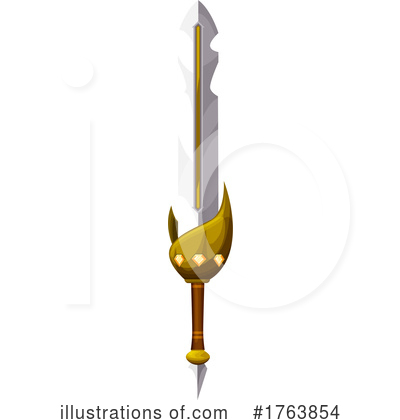 Royalty-Free (RF) Sword Clipart Illustration by Vector Tradition SM - Stock Sample #1763854