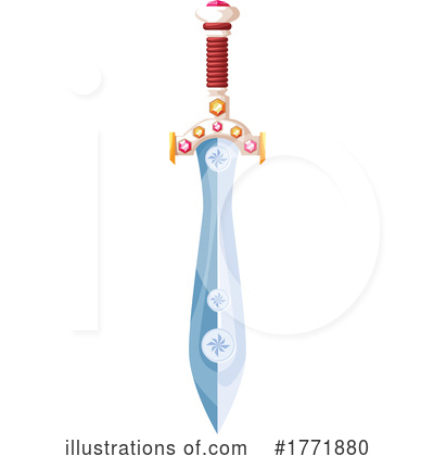 Royalty-Free (RF) Sword Clipart Illustration by Vector Tradition SM - Stock Sample #1771880