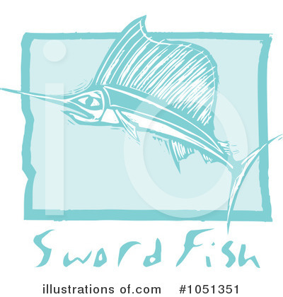 Royalty-Free (RF) Sword Fish Clipart Illustration by xunantunich - Stock Sample #1051351