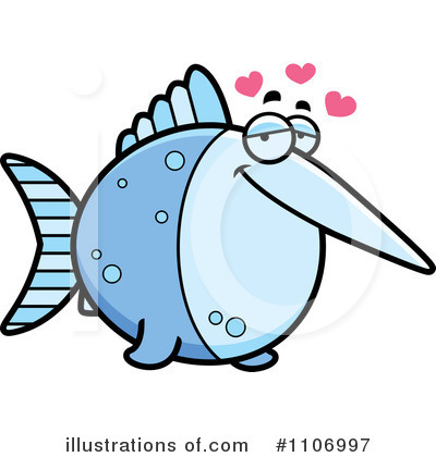 Royalty-Free (RF) Swordfish Clipart Illustration by Cory Thoman - Stock Sample #1106997