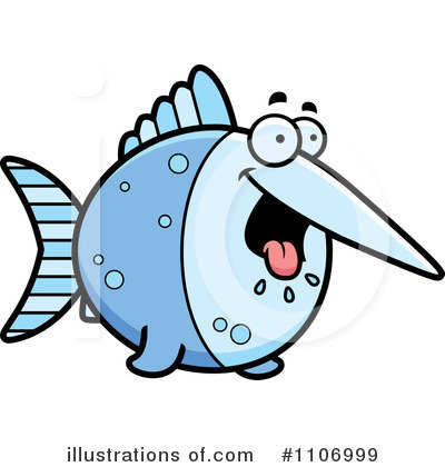 Royalty-Free (RF) Swordfish Clipart Illustration by Cory Thoman - Stock Sample #1106999