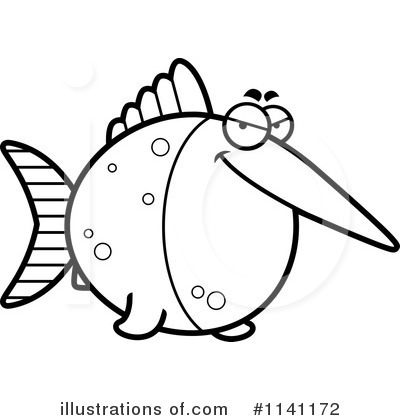 Royalty-Free (RF) Swordfish Clipart Illustration by Cory Thoman - Stock Sample #1141172