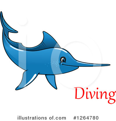 Royalty-Free (RF) Swordfish Clipart Illustration by Vector Tradition SM - Stock Sample #1264780