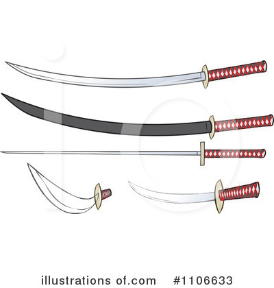 Royalty-Free (RF) Swords Clipart Illustration by Cartoon Solutions - Stock Sample #1106633