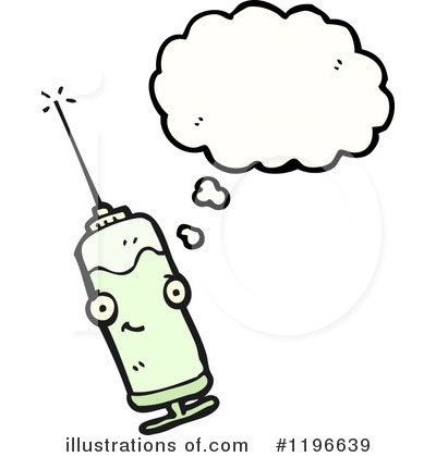 Royalty-Free (RF) Syringe Clipart Illustration by lineartestpilot - Stock Sample #1196639