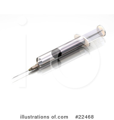 Royalty-Free (RF) Syringe Clipart Illustration by KJ Pargeter - Stock Sample #22468