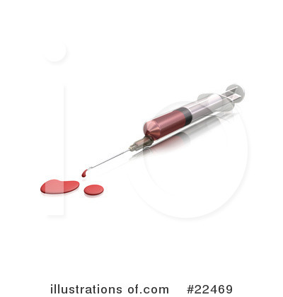 Royalty-Free (RF) Syringe Clipart Illustration by KJ Pargeter - Stock Sample #22469