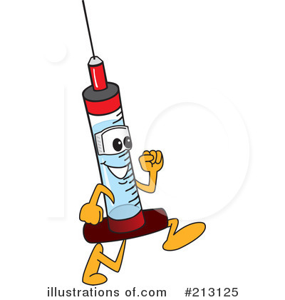 Syringe Mascot Clipart #213125 by Toons4Biz