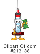 Syringe Mascot Clipart #213138 by Mascot Junction