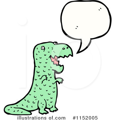 Royalty-Free (RF) T Rex Clipart Illustration by lineartestpilot - Stock Sample #1152005