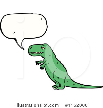Royalty-Free (RF) T Rex Clipart Illustration by lineartestpilot - Stock Sample #1152006