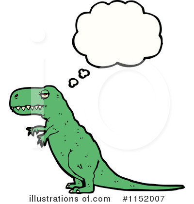 Royalty-Free (RF) T Rex Clipart Illustration by lineartestpilot - Stock Sample #1152007