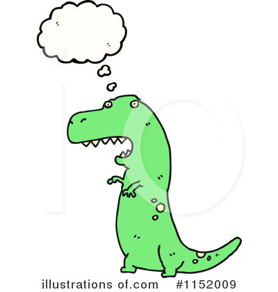 Royalty-Free (RF) T Rex Clipart Illustration by lineartestpilot - Stock Sample #1152009