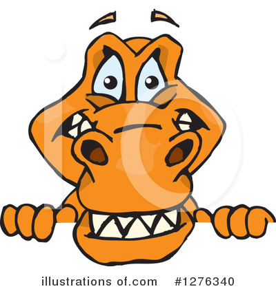 Royalty-Free (RF) T Rex Clipart Illustration by Dennis Holmes Designs - Stock Sample #1276340