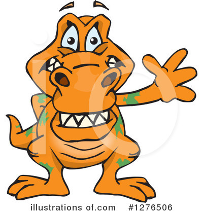 Royalty-Free (RF) T Rex Clipart Illustration by Dennis Holmes Designs - Stock Sample #1276506