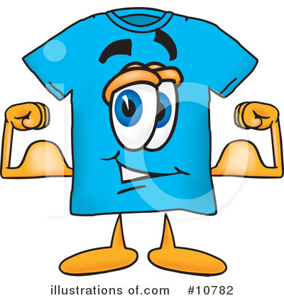 Royalty-Free (RF) T Shirt Clipart Illustration by Mascot Junction - Stock Sample #10782