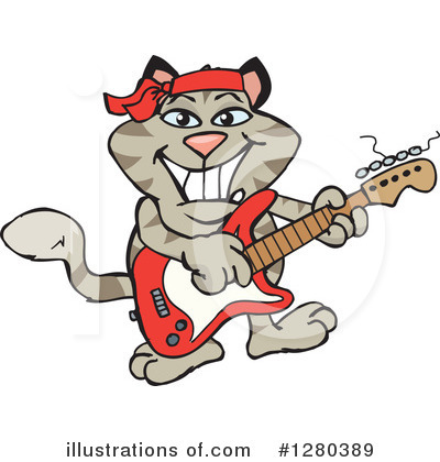 Royalty-Free (RF) Tabby Cat Clipart Illustration by Dennis Holmes Designs - Stock Sample #1280389