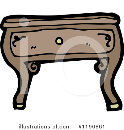 Royalty-Free (RF) Table Clipart Illustration by lineartestpilot - Stock Sample #1190861