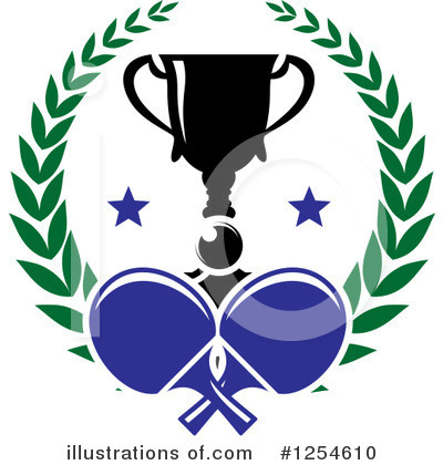 Royalty-Free (RF) Table Tennis Clipart Illustration by Vector Tradition SM - Stock Sample #1254610