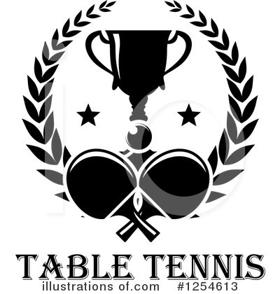 Royalty-Free (RF) Table Tennis Clipart Illustration by Vector Tradition SM - Stock Sample #1254613
