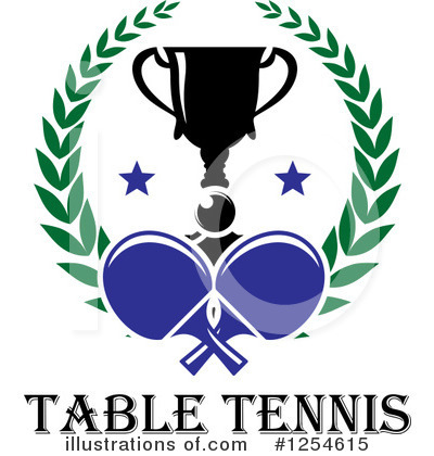 Royalty-Free (RF) Table Tennis Clipart Illustration by Vector Tradition SM - Stock Sample #1254615