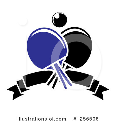 Royalty-Free (RF) Table Tennis Clipart Illustration by Vector Tradition SM - Stock Sample #1256506