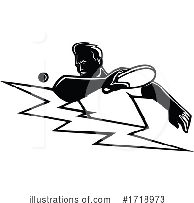 Royalty-Free (RF) Table Tennis Clipart Illustration by patrimonio - Stock Sample #1718973