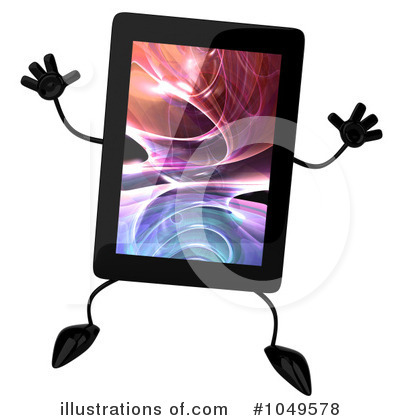 Tablets Computers on Tablet Character Clipart  1049578 By Julos   Royalty Free  Rf  Stock