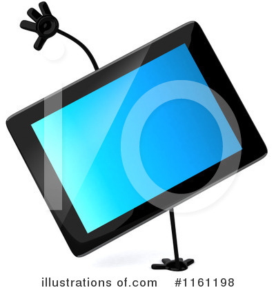 Tablet Clipart #1161198 - Illustration by Julos