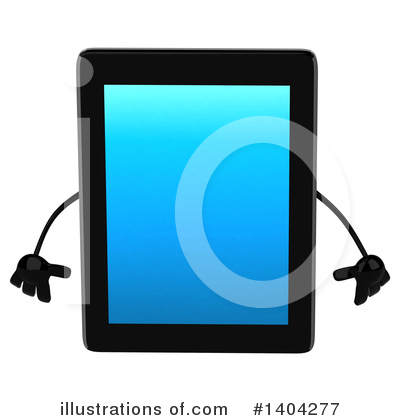 Tablet Character Clipart #1404277 by Julos