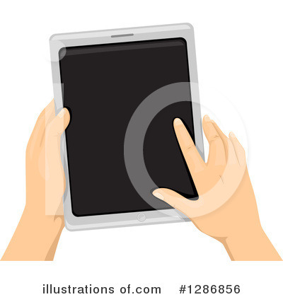 Royalty-Free (RF) Tablet Computer Clipart Illustration by BNP Design Studio - Stock Sample #1286856