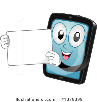 Royalty-Free (RF) Tablet Computer Clipart Illustration by BNP Design Studio - Stock Sample #1378399