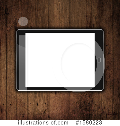 Royalty-Free (RF) Tablet Computer Clipart Illustration by KJ Pargeter - Stock Sample #1580223