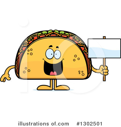 Royalty-Free (RF) Taco Clipart Illustration by Cory Thoman - Stock Sample #1302501