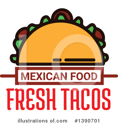 Royalty-Free (RF) Taco Clipart Illustration by Vector Tradition SM - Stock Sample #1390701