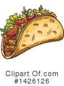 Taco Clipart #1426126 by Vector Tradition SM