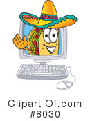 Taco Clipart #8030 by Mascot Junction