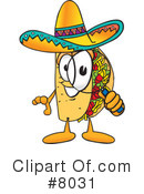 Taco Clipart #8031 by Mascot Junction