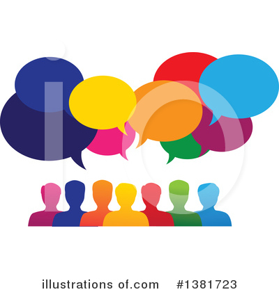 Royalty-Free (RF) Talking Clipart Illustration by ColorMagic - Stock Sample #1381723