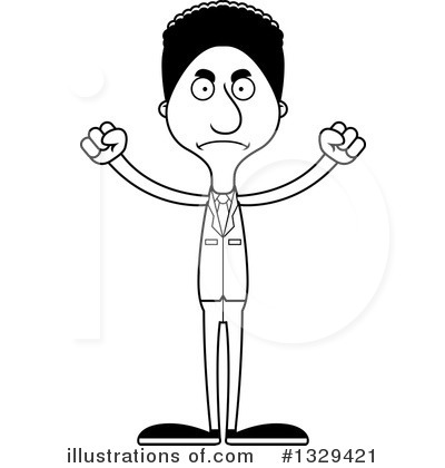 Royalty-Free (RF) Tall Black Man Clipart Illustration by Cory Thoman - Stock Sample #1329421