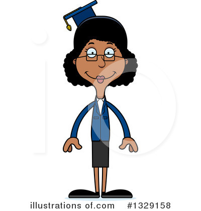 Royalty-Free (RF) Tall Black Woman Clipart Illustration by Cory Thoman - Stock Sample #1329158