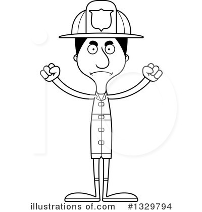 Royalty-Free (RF) Tall Hispanic Man Clipart Illustration by Cory Thoman - Stock Sample #1329794