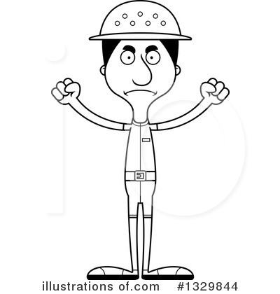 Royalty-Free (RF) Tall Hispanic Man Clipart Illustration by Cory Thoman - Stock Sample #1329844