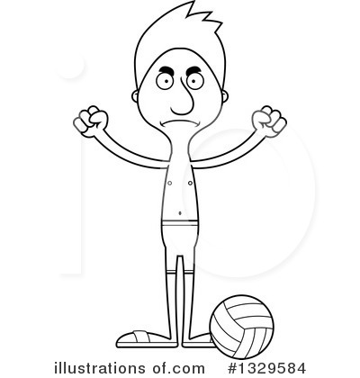 Royalty-Free (RF) Tall White Man Clipart Illustration by Cory Thoman - Stock Sample #1329584