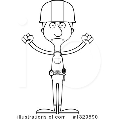 Royalty-Free (RF) Tall White Man Clipart Illustration by Cory Thoman - Stock Sample #1329590