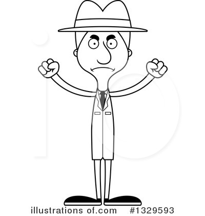Royalty-Free (RF) Tall White Man Clipart Illustration by Cory Thoman - Stock Sample #1329593