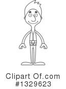 Tall White Man Clipart #1329623 by Cory Thoman